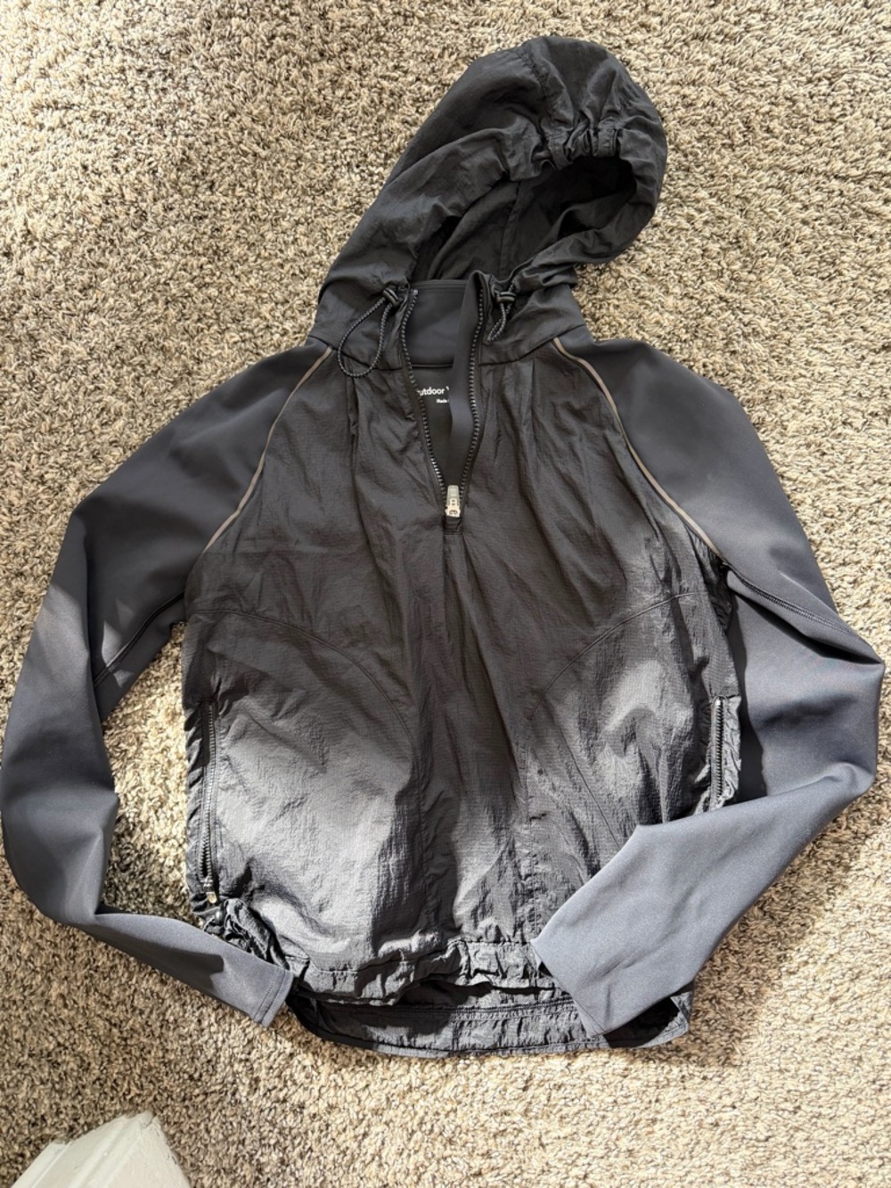 Outdoor Voices Black Frostknit Pullover